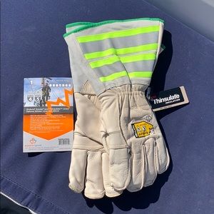 NWT Winter Goatskin Lineman’s work gloves. LG